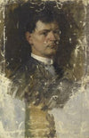 Self-portrait of Josef Engelhart in his youth (1885)