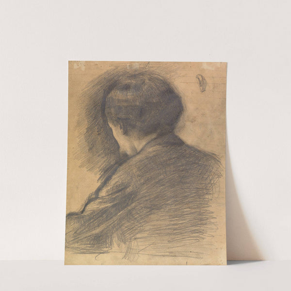 Self-Portrait seen from behind (1898) by Vilhelm Hammershøi