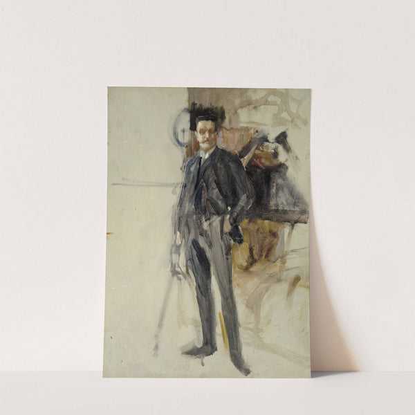 Self-Portrait, Sketch (1884) by Albert Edelfelt