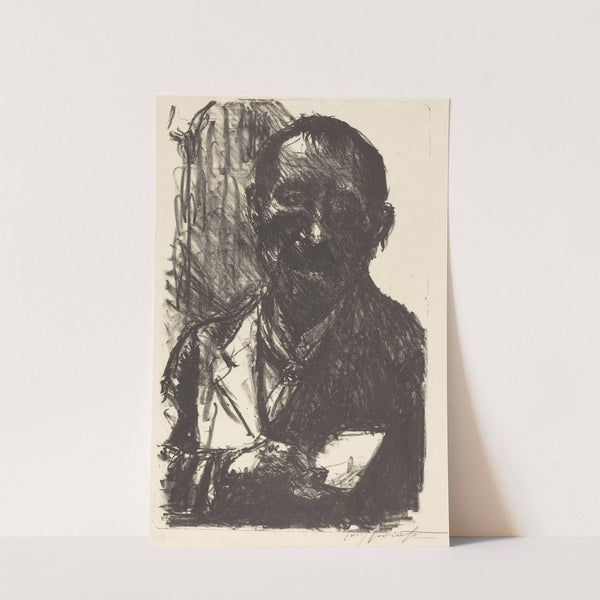 Self-Portrait Sketching (1920) by Lovis Corinth