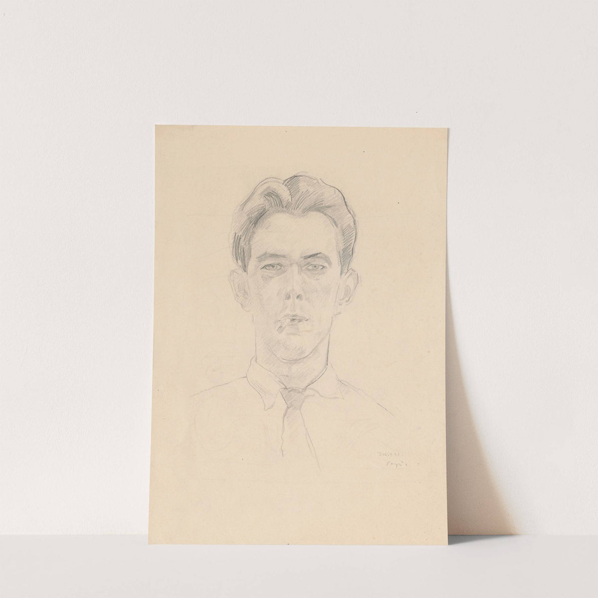 Self-portrait with a cigarette (1931) by Zygmunt Waliszewski