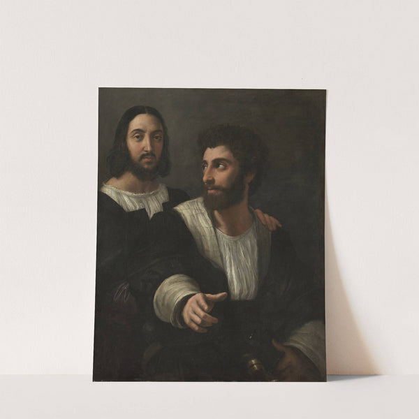Self-portrait with a friend (1500-1525) by Raphael