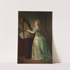 Self-Portrait with a Harp by Rose-Adelaïde Ducreux