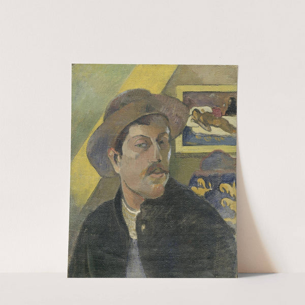 Self-portrait with a hat (1893 - 1894) by Paul Gauguin