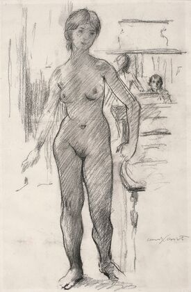 Self-portrait with a model (1902 - 1903)