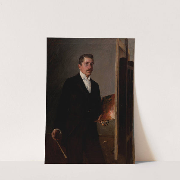 Self-Portrait with a Palette (1896) by Stanisław Janowski