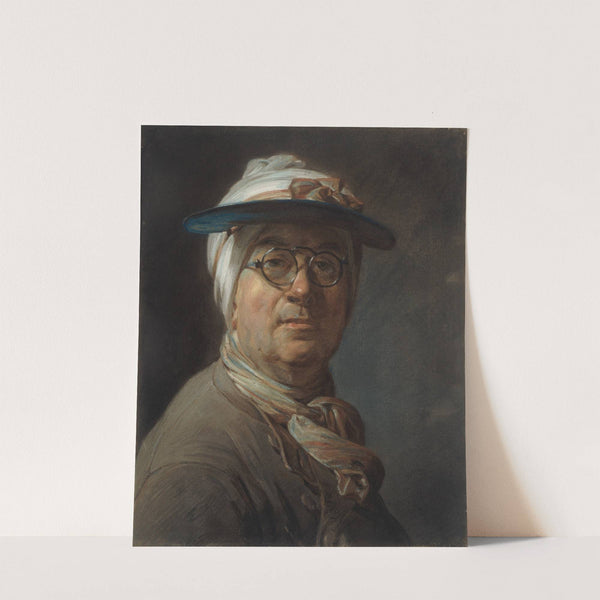 Self-Portrait with a Visor (c. 1776) by Jean Siméon Chardin