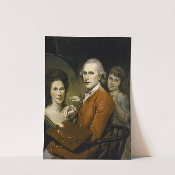 Self-Portrait With Angelica And Portrait Of Rachel by Charles Willson Peale