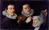 Self-portrait with brother and sister (1596)