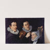 Self-portrait with brother and sister (1596) by Joseph Heintz The Elder