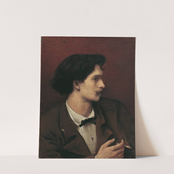 Self-portrait with cigarette (1871) by Anselm Feuerbach