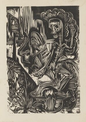 Self-Portrait with Dancing Death (1917 – 1918)