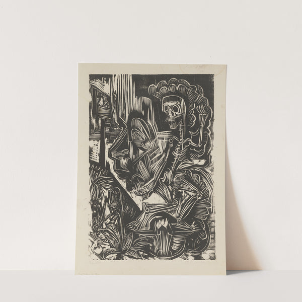 Self-Portrait with Dancing Death (1917 – 1918) by Ernst Ludwig Kirchner