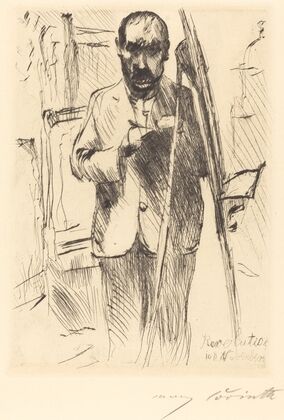Self-Portrait with Easel
