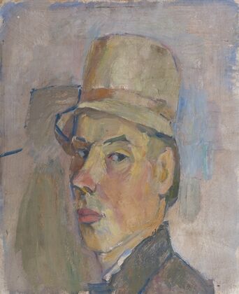 Self-portrait with hat