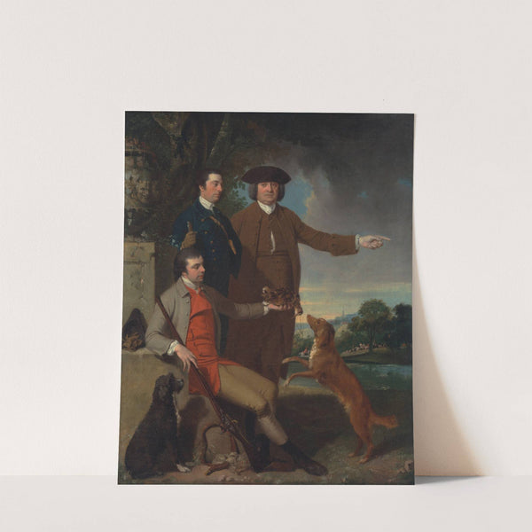 Self-Portrait With His Father And His Brother (early 1760s) by John Hamilton Mortimer