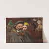 Self-Portrait with Konstanty Laszczka by Leon Wyczółkowski