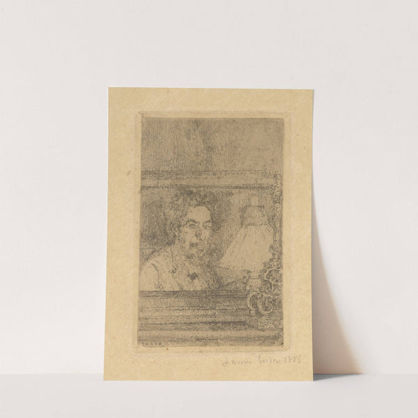 Self-Portrait (with lamp) by James Ensor