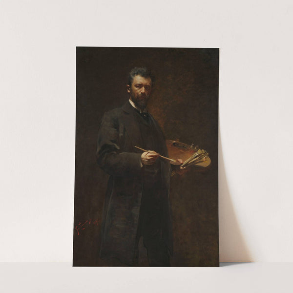 Self-portrait with palette (1895) by Franciszek Żmurko