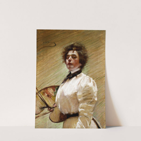 Self-Portrait with Palette (ca. 1906) by Alice Pike Barney