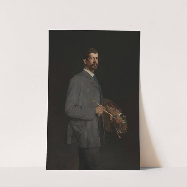 Self-portrait with palette (1893) by Antoni Piotrowski