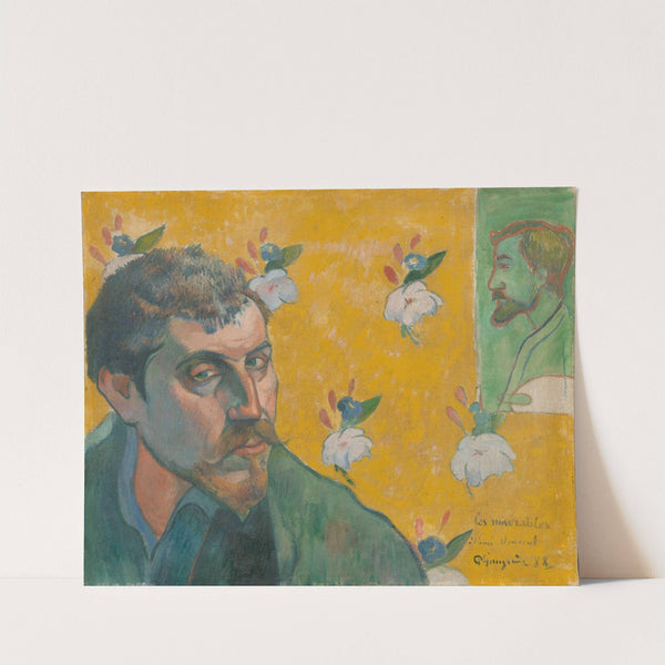 Self-portrait with portrait of Bernard, 'Les Misérables' by Paul Gauguin