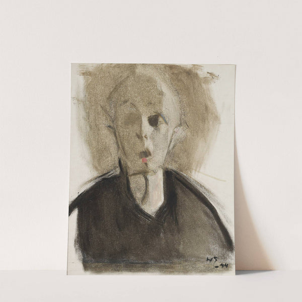 Self-Portrait with Red Spot (1944) by Helene Schjerfbeck