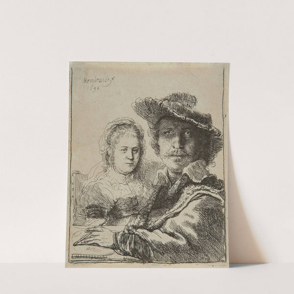 Self-portrait with Saskia (1636) by Rembrandt van Rijn