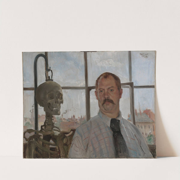 Self-portrait with Skeleton (1896) by Lovis Corinth