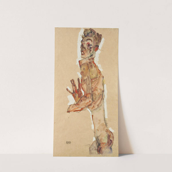 Self-Portrait with Splayed Fingers (1911) by Egon Schiele