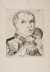 Self-Portrait with Stylus, plate 19 from ‘Faces’ (1917)