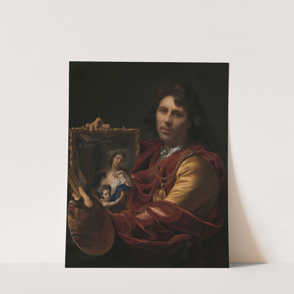 Self-portrait with the Portrait of his Wife, Margaretha van Rees, and their Daughter Maria (1699) by Adriaen van der Werff