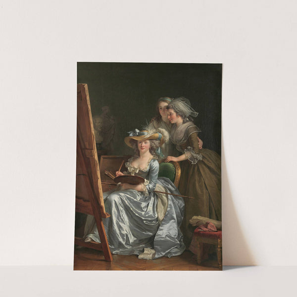 Self-Portrait with Two Pupils, Marie Gabrielle Capet and Marie Marguerite Carreaux de Rosemond (1785) by Adélaïde Labille-Guiard