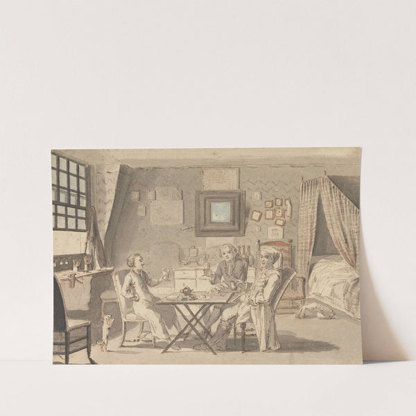 Self-Portrait with Two Young Men by Louis Philippe Boitard