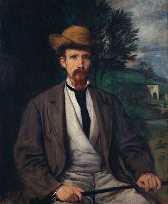 Self-Portrait with Yellow Hat