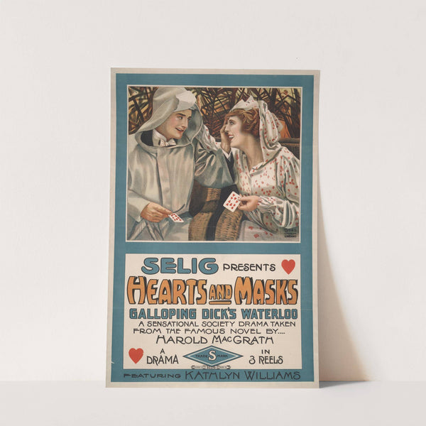 Selig presents hearts and masks by Goes Litho. Co.