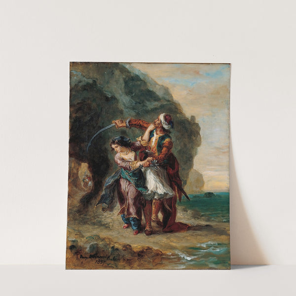 Selim and Zuleika (1857) by Eugène Delacroix