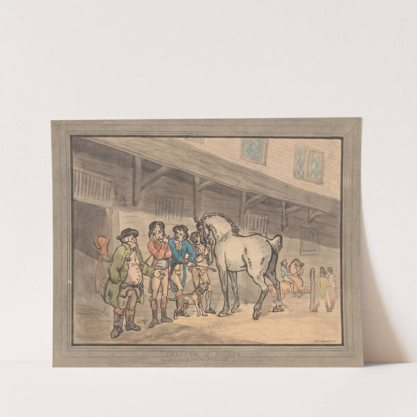 Selling a horse (1791) by Thomas Rowlandson