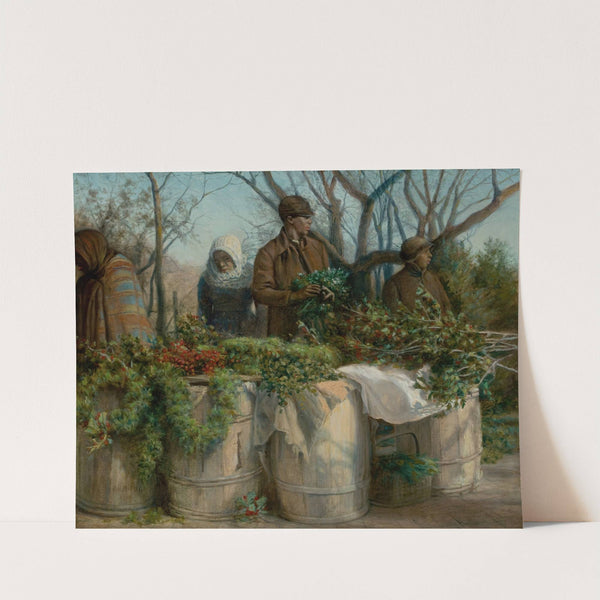 Selling Christmas Greens by Eleazer Hutchinson Miller