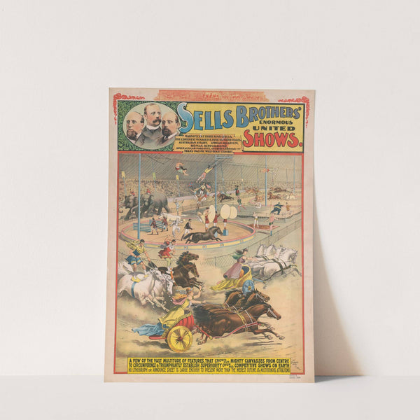 Sells Brothers’ Enormous Shows (1880-1890) by Strobridge & Co. Lith.