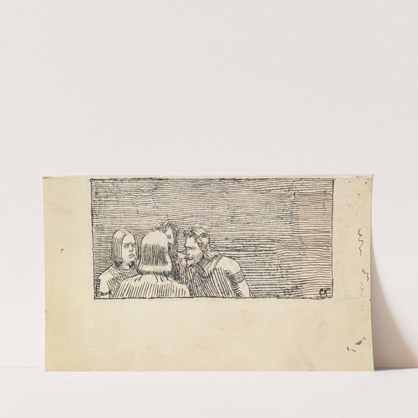 Selvportrett, ryggvendt by Christian Krohg