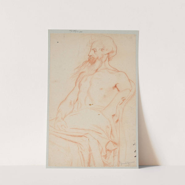 Semi-Nude Old Man with a Beard (1880) by Hans Thoma