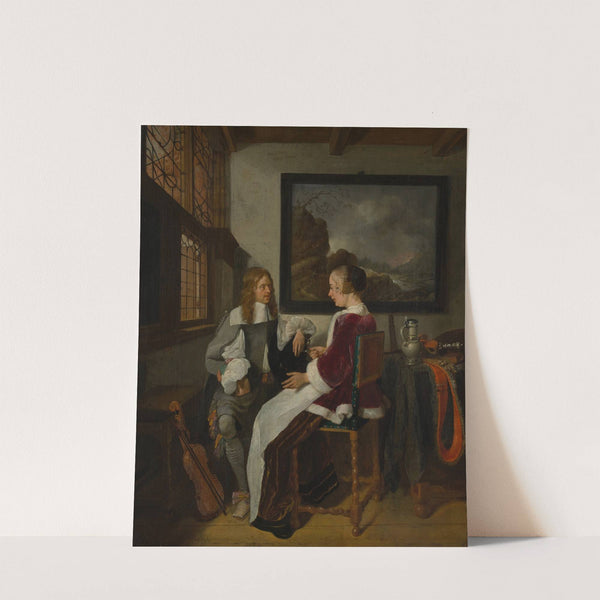 Sentimental Conversation by Quirijn Van Brekelenkam