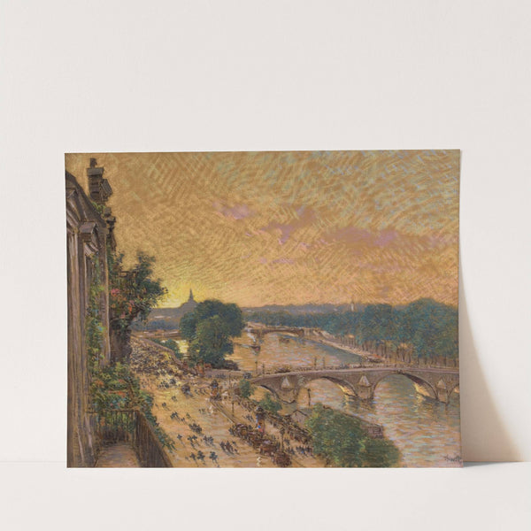 Septembre 1914 vers la gare d’Orsay (exode des parisiens) by Marie-Joseph-Leon Clavel (Iwill)