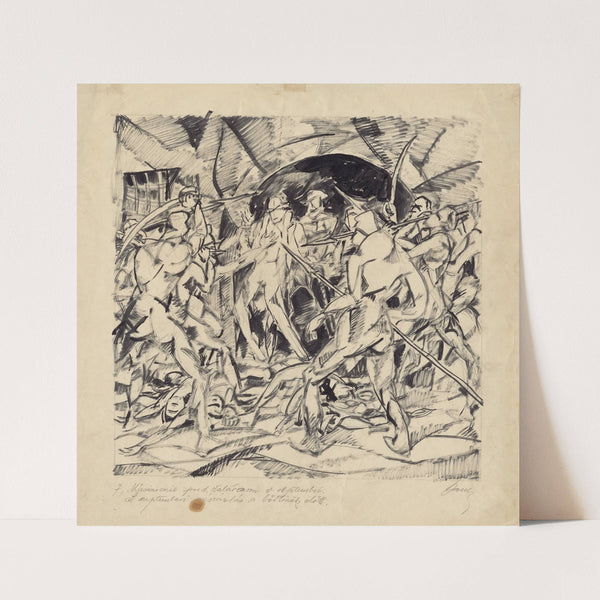 Septembrová masakra pred žalárom by Konštantín Bauer