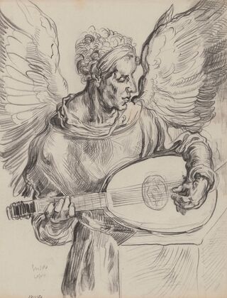 Seraph playing Lute