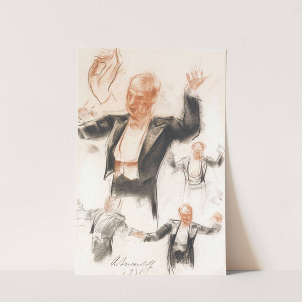 Sergei Kusevitsky Conducting The Boston Symphony Orchestra (1936) by Alexandre Jacovleff