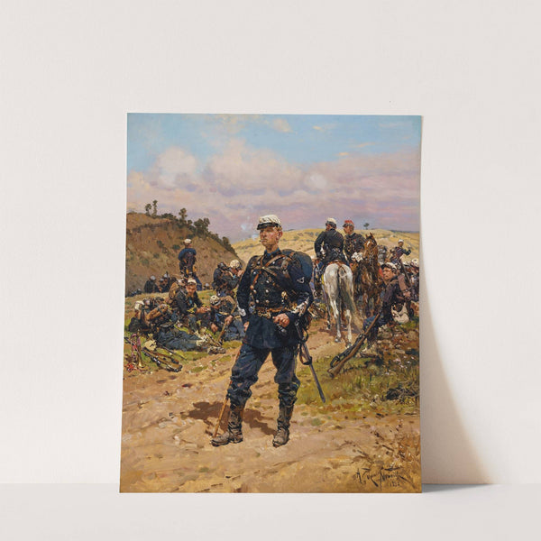 Sergent major de chasseur à pied by Alphonse Marie De Neuville