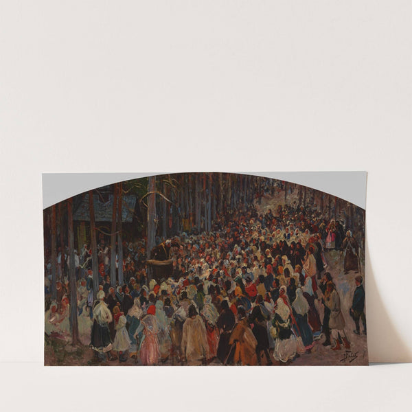 Sermon at the Church Fair at Kalwaria (1906) by Julian Falat