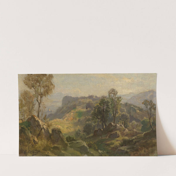 Serpentaralandschaft bei Olevano (1860) by Paul Weber